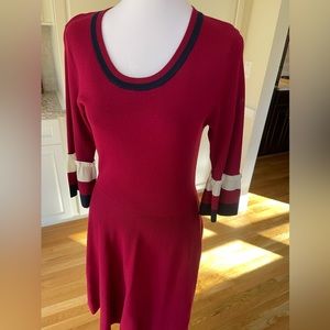 Draper James mini flare sweater dress